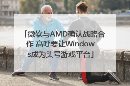 微软与AMD确认战略合作 高呼要让Windows成为头号游戏平台