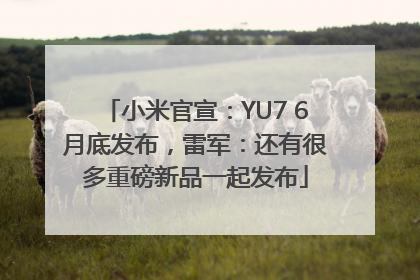 小米官宣：YU7 6月底发布，雷军：还有很多重磅新品一起发布