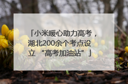 小米暖心助力高考，湖北200余个考点设立 “高考加油站”