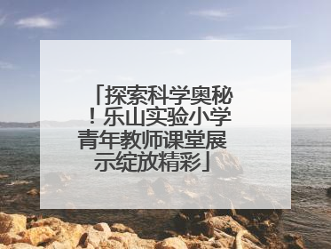 探索科学奥秘！乐山实验小学青年教师课堂展示绽放精彩