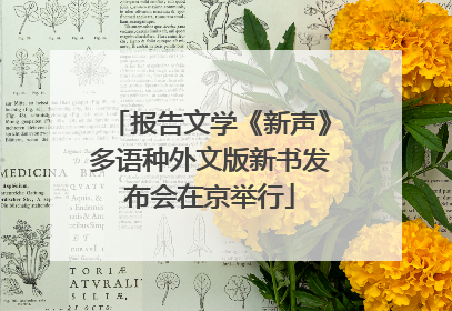 报告文学《新声》多语种外文版新书发布会在京举行