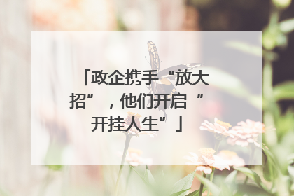 政企携手“放大招”，他们开启“开挂人生”