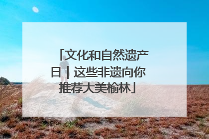 文化和自然遗产日｜这些非遗向你推荐大美榆林