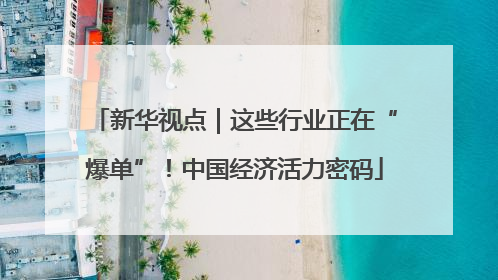 新华视点｜这些行业正在“爆单”！中国经济活力密码