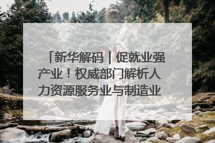 新华解码｜促就业强产业！权威部门解析人力资源服务业与制造业融合发展试点