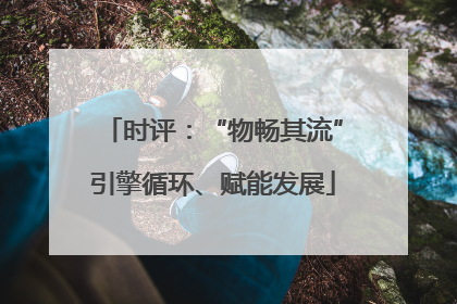 时评：“物畅其流”引擎循环、赋能发展