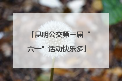 昆明公交第三届“六一”活动快乐多