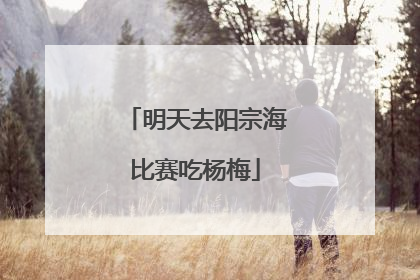 明天去阳宗海比赛吃杨梅