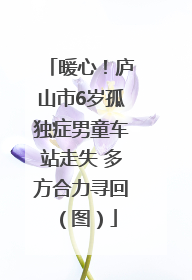 暖心！庐山市6岁孤独症男童车站走失 多方合力寻回（图）