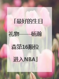 最好的生日礼物——杨瀚森第16顺位进入NBA