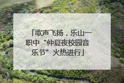 歌声飞扬，乐山一职中“仲夏夜校园音乐节”火热进行