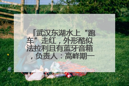 武汉东湖水上“跑车”走红，外形酷似法拉利且有蓝牙音箱，负责人：高峰期一两百人排队