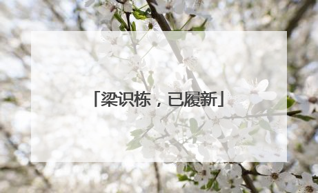 梁识栋，已履新