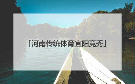 河南传统体育宜阳竞秀