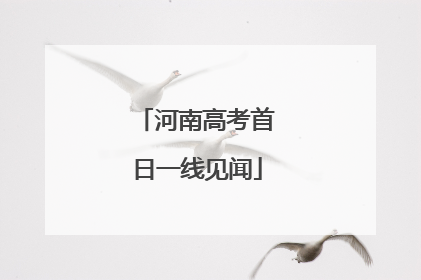 河南高考首日一线见闻