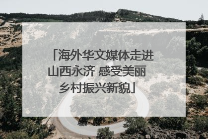 海外华文媒体走进山西永济 感受美丽乡村振兴新貌