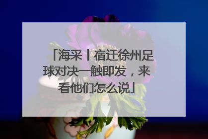 海采丨宿迁徐州足球对决一触即发，来看他们怎么说