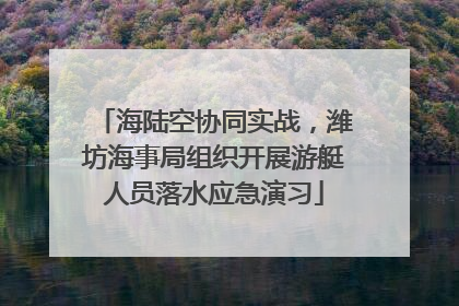 海陆空协同实战，潍坊海事局组织开展游艇人员落水应急演习