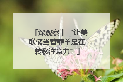 深观察丨“让美联储当替罪羊是在转移注意力”