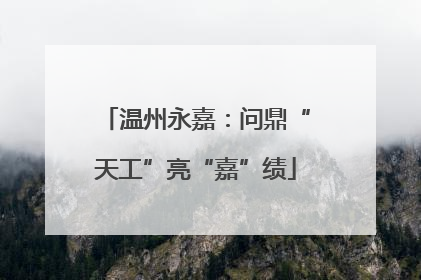 温州永嘉：问鼎“天工”亮“嘉”绩