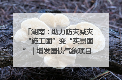 湖南：助力防灾减灾“施工图”变“实景图”｜增发国债气象项目落地见效系列报道