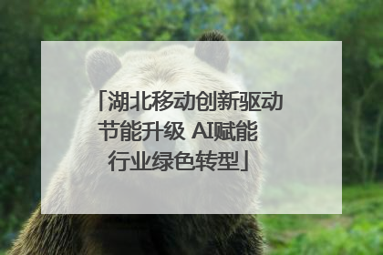湖北移动创新驱动节能升级 AI赋能行业绿色转型