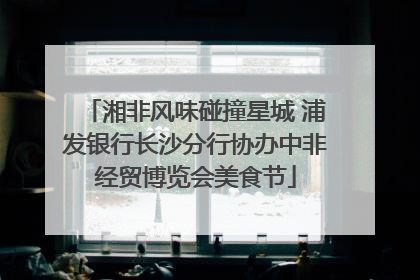 湘非风味碰撞星城 浦发银行长沙分行协办中非经贸博览会美食节
