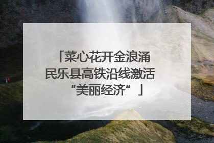菜心花开金浪涌 民乐县高铁沿线激活“美丽经济”