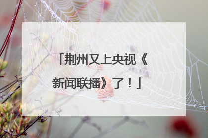 荆州又上央视《新闻联播》了！