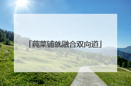 莼菜铺就融合双向道