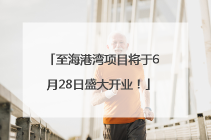 至海港湾项目将于6月28日盛大开业！