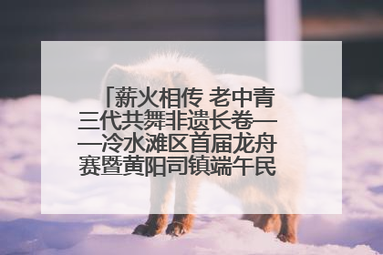 薪火相传 老中青三代共舞非遗长卷——冷水滩区首届龙舟赛暨黄阳司镇端午民俗文化活动侧记