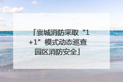 襄城消防采取“1+1”模式动态巡查园区消防安全