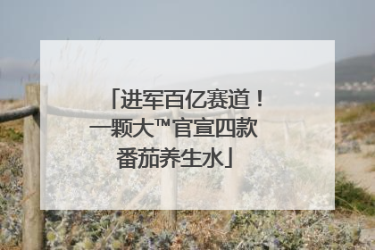 进军百亿赛道！一颗大™官宣四款番茄养生水