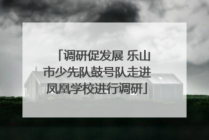 调研促发展 乐山市少先队鼓号队走进凤凰学校进行调研
