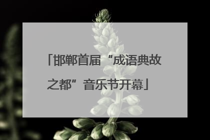 邯郸首届“成语典故之都”音乐节开幕