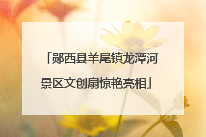 郧西县羊尾镇龙潭河景区文创扇惊艳亮相