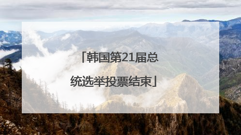 韩国第21届总统选举投票结束