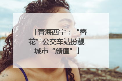 青海西宁：“簪花”公交车站扮靓城市“颜值”