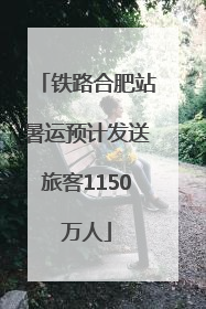 铁路合肥站暑运预计发送旅客1150万人