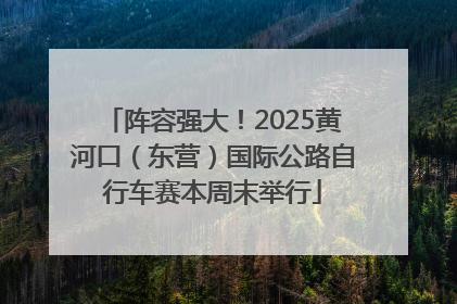 阵容强大！2025黄河口（东营）国际公路自行车赛本周末举行