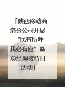 陕西移动商洛分公司开展“民有所呼 我必有应”暨总经理接待日活动