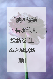陕西绥德：碧水蓝天绘新卷 生态之城展新颜