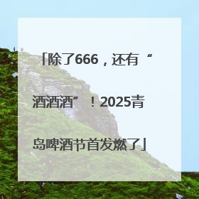 除了666，还有“酒酒酒”！2025青岛啤酒节首发燃了