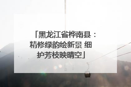 黑龙江省桦南县：精修绿韵绘新景 细护芳枝映晴空