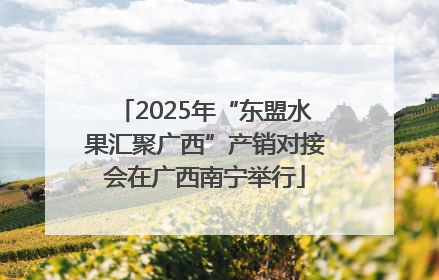 2025年“东盟水果汇聚广西”产销对接会在广西南宁举行