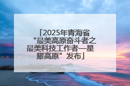 2025年青海省“最美高原奋斗者之最美科技工作者—星耀高原”发布
