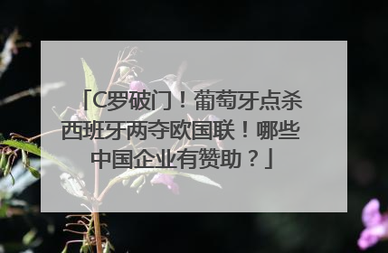 C罗破门！葡萄牙点杀西班牙两夺欧国联！哪些中国企业有赞助？