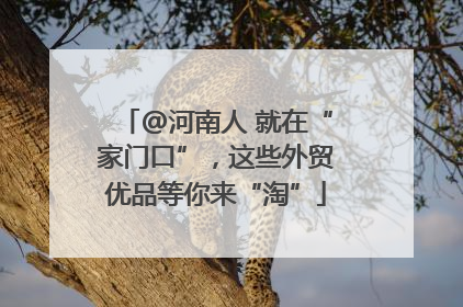 @河南人 就在“家门口”，这些外贸优品等你来“淘”