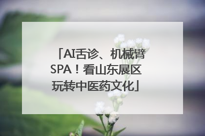 AI舌诊、机械臂SPA！看山东展区玩转中医药文化